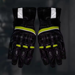 Guantes Profesionales de Motociclismo para Invierno, Negros, de Nailon, Medios Dedos, Compatibles con Pantalla Táctil, Impermeables, Autocalentables y Transpirables - Product Image 6