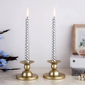 Luxury Polished & Nickel Aluminum Candle Holder For Home Wedding Decoration In Customize Size Eco Friendly Durable Candle Stand - Product Image 5