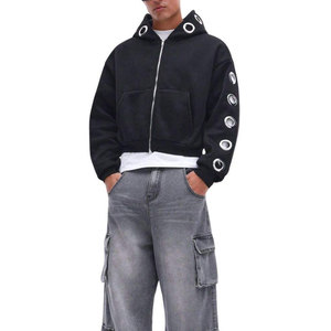 New Design Men's Fleece <b>Drop</b> Shoulder Oversized <b>Box</b> Hoodies High Quality Cotton/Polyester Heavyweight Blank Contrast Hoodie - Product Image 6