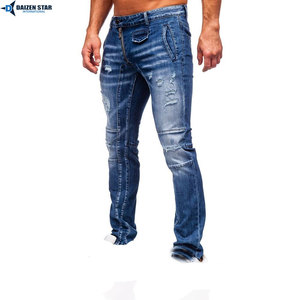 Jeans de Mezclilla Lavados a la Piedra para Hombre DAIZEN STAR, Transpirables, Corte Ajustado, para Todas las Temporadas - Product Image 3