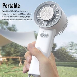 Ricarica USB portatile Mini ventilatore da scrivania portatile di raffreddamento a 3 velocità funzione di compressione a freddo per viaggiare più lungo condotto dell'aria - Product Image 6