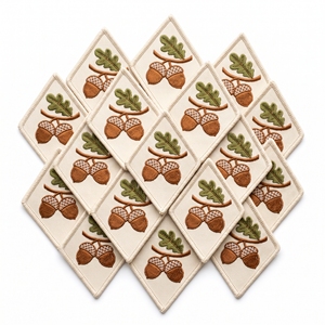 Patch brodé hexagonal, applique radis et betterave, fabricant sur mesure, badges de jardin potager pour vêtements - Product Image 2