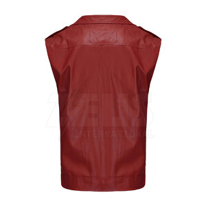 Gilet en cuir de qualité supérieure, 100% cuir, prix raisonnable, vêtements pour hommes, gilet en cuir taille adulte - Product Image 2