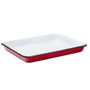 Hot Selling High Quality <b>Black</b> Metal Iron Enamel Serving Tray With Handles Iron Tray For Home Decor Serving Serving Accessory - Product Image 5