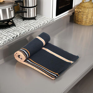 Serviettes de cuisine 100% coton de haute qualité à motif rayé de qualité supérieure Techniques tissées à séchage rapide pour une utilisation en cuisine - Product Image 2