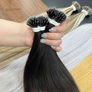 Human Hair Extension Remy Nano Tip Keratin Hair Blonde Double Drawn Wholesale Price No Synthetic Raw Hair Vietnamese Vendors - Product Image 1