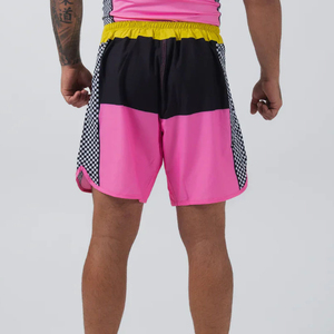 Pantalones Cortos Deportivos MMA para Hombre, Color Rosa y Negro, Corte Regular, Secado Rápido, Poliéster Ligero, para Entrenamiento de Artes Marciales Mixtas - Product Image 6