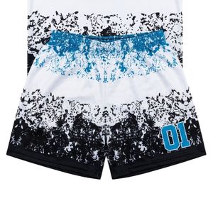 Low MOQ Custom Design Printed Sublimated Stretch Short Football Training Sets Moisture Wicking Polyester Rugby Uniform OEM - Product Image 3
