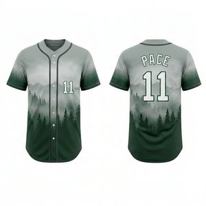 Quick Dry V Neck Full Button Blue Ocean Water Splashes Graphic Fast Pitch Uniforms Sublimation Baseball Jerseys - Product Image 2