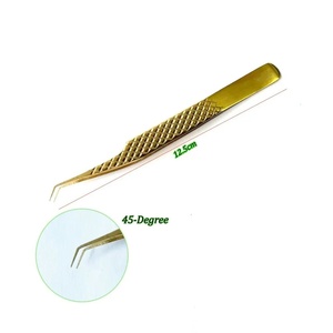 แหนบสแตนเลสปลายเรียบสำหรับติดขนตาปลอม ความยาว 10 มม. - Product Image 3