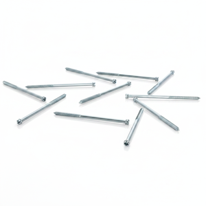 Tornillos parciales de acero al carbono con cabeza ranurada, doble extremo, zincados, métricos/pulgadas, grado industrial PDC, Clase 4.8 6.8, Modelo 15 - Product Image 5