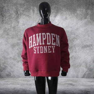 Hampden Sydney Crew Neck Customized Color Zipper Hooded Winter <b>Sweatshirt</b> 100% Cotton Applique Embroidery High Street <b>Vintage</b> - Product Image 3