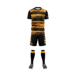 Conjunto de Uniforme de Fútbol Ligero con Impresión Digital Personalizada 2025, Camiseta y Pantalones Cortos de Fútbol para Equipo, Transpirable, 100% Poliéster, OEM/ODM - Product Image 3