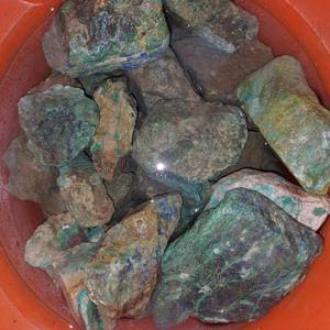 Azurite Malachite brute naturelle bleu-vert, spécimen minéral de cuivre, lot de pierres précieuses brutes en gros - Product Image 2