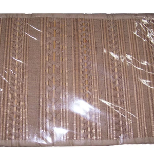 Handwoven Brown <b>Rectangle</b> Bamboo Eco-Friendly Reusable Durable Patterned Dining <b>Placemat</b> Home Kitchen Use Table Mat Set - Product Image 1