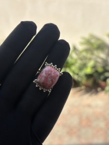 Women's Handmade Bohemian Style High Quality <b>Statement</b> <b>Ring</b> Natural Gemstone Designer 925 Sterling <b>Silver</b> Bezel Setting Party - Product Image 4