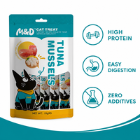 Friandises pour chats OEM à lécher, vente en gros d'usine, friandises crémeuses pour chats riches en protéines et sans céréales, plusieurs saveurs, bâtonnets de nourriture humide pour chats