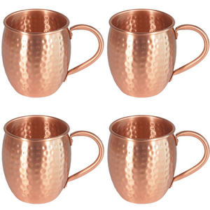 Handmade Hammered Pure <b>Copper</b> Mugs Antique Moscow Mule <b>Cups</b> With Brass Handle Perfect For Cocktails And Beer In Affordable Price - Product Image 6