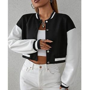 Chaqueta Varsity de Alta Calidad 2026, Nueva Moda, Diseño Sólido, Cómoda, Estilo Urbano Holgado para Mujeres Estudiantes, Otoño Invierno - Product Image 1