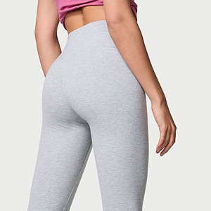 Leggings de yoga jaunes taille haute pour femme, sans couture, extensibles dans les quatre sens, avec design ajouré, longueur intégrale, pour l'entraînement - Product Image 2