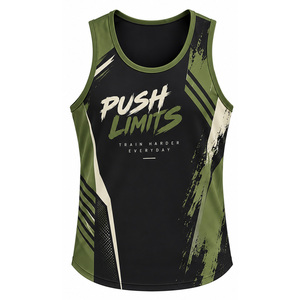 <b>mens</b> stringer <b>singlet</b> gym tank top sleeveless bodybuilding sportswear activewear manufacturer performance exercise training wear - Product Image 1