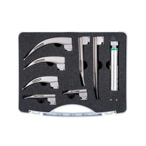 Laryngoscope Fiberoptique d'Anesthésie EMT 9 Lames Modèle Mac Miller NE-LS-0004 Manuel + 2 Poignées + Coffret - Product Image 6