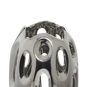 Vase de table rond moderne en fer de luxe, support décoratif pour fleurs, centre de table pour salle à manger et salon, présentoir floral - Product Image 3