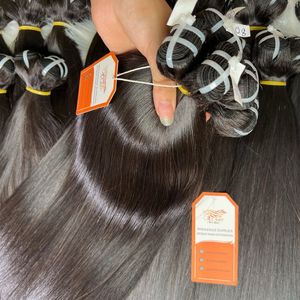 แฮร์พีซผมมนุษย์สำหรับต่อผม100% ผมตรงกระดูกนิ่มเกรด12A - Product Image 4
