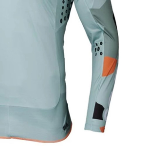 Jersey de Motociclismo de Manga Larga para Hombre, Logotipo Personalizado OEM, Azul Claro y Negro, Impresión por Sublimación, Secado Rápido, Manga Completa, Adulto, Todas las Temporadas - Product Image 5