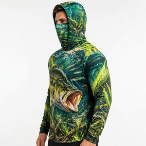 T-shirt surdimensionné personnalisé UPF 50+ à manches longues, sweat-shirt de pêche léger à sublimation, sweat-shirt de pêche de haute qualité pour hommes - Product Image 3