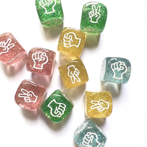 Customizable Resin Polyhedral D&D <b>Dice</b> Set 7-Piece D20 16mm Lemon Ice Cube Style Inner Core Summer Theme Custom Logo Tabletop - Product Image 3