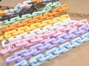 Collar de resina grande de estilo moderno con mezcla de colores, hecho a mano, punk, hueco, grueso, largo, para cumpleaños, cadena de pared, decoración del hogar. - Product Image 4