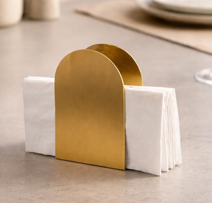Premium Quality Gold Color Brass napkin Holder Ideal For Events <b>Wedding</b> Party <b>Tissues</b> Organizer Crafts - Product Image 3