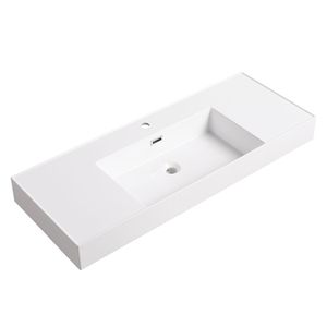 Lavabo in Resina da Bagno 48 Pollici Modello GRB48120MMO - Product Image 1