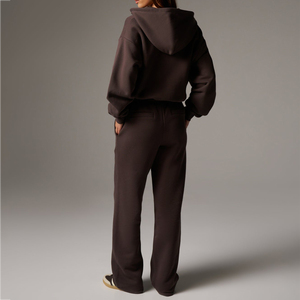 Custom <b>Womens</b> Zipper Tracksuit DTF OEM Personalized Casual Polyester Cotton Two Piece Set <b>Jacket</b> Pants Street Wear Clothing - Product Image 2