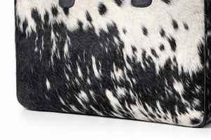 Sac fourre-tout classique en cuir véritable style western avec broderie, couleur unie, style vintage pour femmes - Couleur et logo personnalisables - Product Image 3