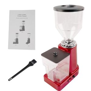 Macinacaffè Elettrico Rosso da 35oz con Macine Piatte e 19 Impostazioni, Lame in Acciaio Inox, Interfaccia in Francese per Espresso - Product Image 4