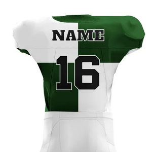 Maillot vert et blanc avec le numéro 16 et pantalon blanc, vêtements de sport, matière douce, tenue de performance, uniforme de football américain - Product Image 5