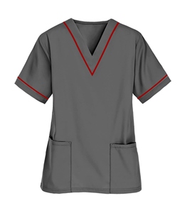 Medical <b>Scrub</b> <b>Top</b> Shirt Nurse Hospital Uniform Stretch Unisex <b>Scrub</b> Shirt - Product Image 2