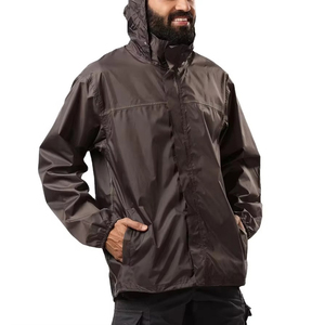 Chaqueta Cortavientos con Capucha de Lona de Alta Calidad, Ecológica, Ligera, Impermeable y Transpirable para Hombre - Product Image 4