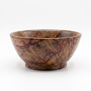 ชามไม้สไตล์โมเดิร์นลายเส้นเรซิ่นสีแดง สำหรับตกแต่งบ้านหรูหรา - Product Image 3