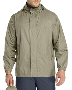 Veste de pluie d'hiver pour homme avec capuche et col - Product Image 4