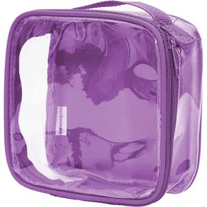 Borsa da viaggio trasparente approvata TSA 3-1-1 per articoli da toeletta, formato quart, custodia trasparente per liquidi, per sicurezza aeroportuale, riutilizzabile, sicura per il bagaglio a mano - Product Image 1