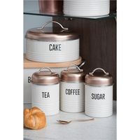 Set Wadah Dapur Mewah 4Pcs Tutup Emas Mawar Abu-abu Berhias Berlian Kotak Roti Tempat Penyimpanan Logam untuk Teh Kopi Gula