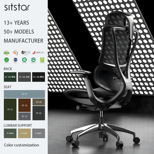 Factory Supply Modern Ergonomic <strong>Chair</strong> <strong>With</strong> Aluminum Base Highback <strong>Adjustable</strong> Black Executive Boss <strong>Mesh</strong> <strong>Chair</strong> <strong>With</strong> BIFMA - Product Image 1