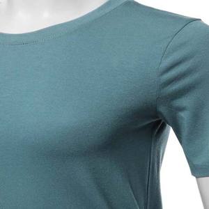 Camiseta de algodón de verano 2026 para mujer, color liso, suave, informal, holgada, de manga corta, tops cortos para mujer - Product Image 4