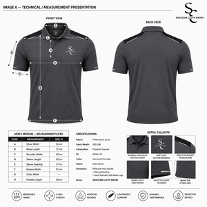 Polo Deportivo para Hombre, Logotipo Personalizado, Absorbe la Humedad, Secado Rápido, Uniforme de Golf, Proveedor Mayorista - Product Image 6