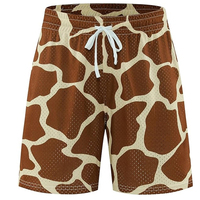 Shorts en maille décontractés pour hommes, design personnalisé, 100% polyester, couleur unie, séchage rapide, écologiques, respirants, imperméables, anti-plis