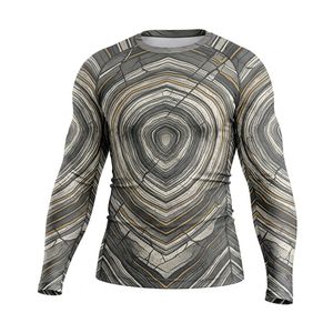 Rashguard de compression à manches longues pour hommes, anti-transpiration, marque privée, pour les marques et les salles de sport de MMA - Product Image 6