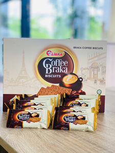 Biscuits au café Libra Braka - Saveur café Robusta, faible teneur en matières grasses, boîte de 360g, fabricant OEM BODM Vietnam - Product Image 3
